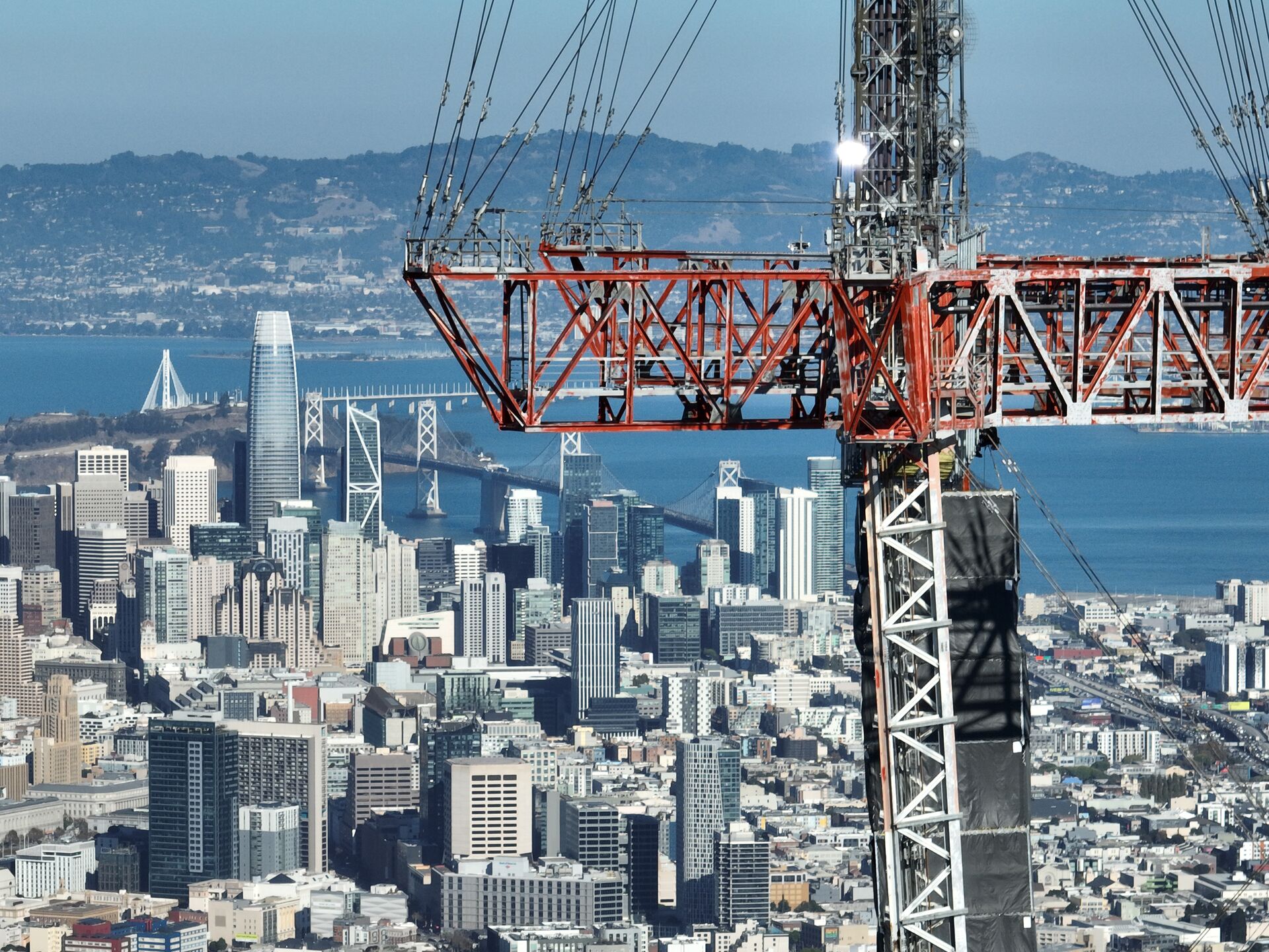 Aerial view of the Golden Gate Bridge, San Francisco
