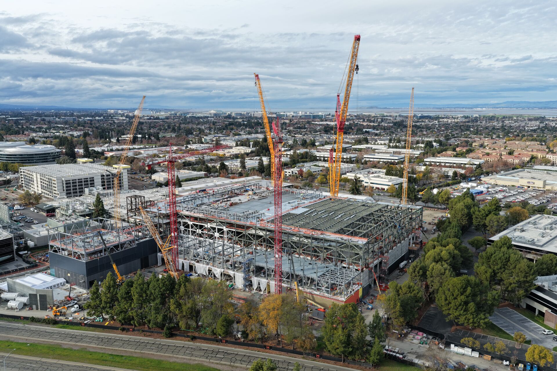 Los Angeles aerial drone view